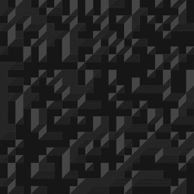 Edward Zajecs 2. Cubo 'nun 1971' deki uygulaması. Esasen 8 taştan oluşan bir Truchet fayans seti ve yerleştirme sanatı illüstrasyonu için kurallar 