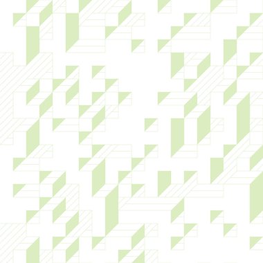 Edward Zajecs 2. Cubo 'nun 1971' deki uygulaması. Esasen 8 taştan oluşan bir Truchet fayans seti ve yerleştirme sanatı illüstrasyonu için kurallar 