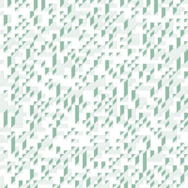 Edward Zajecs 2. Cubo 'nun 1971' deki uygulaması. Esasen 8 taştan oluşan bir Truchet fayans seti ve yerleştirme sanatı illüstrasyonu için kurallar 