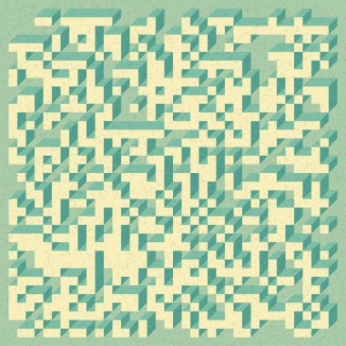 Edward Zajecs 2. Cubo 'nun 1971' deki uygulaması. Esasen 8 taştan oluşan bir Truchet fayans seti ve yerleştirme sanatı illüstrasyonu için kurallar  