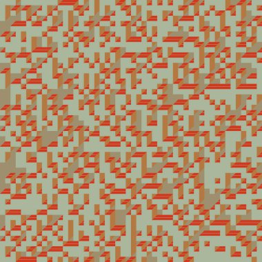 Edward Zajecs 2. Cubo 'nun 1971' deki uygulaması. Esasen 8 taştan oluşan bir Truchet fayans seti ve yerleştirme sanatı illüstrasyonu için kurallar 