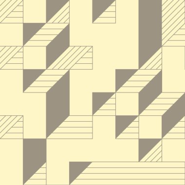 Edward Zajecs 2. Cubo 'nun 1971' deki uygulaması. Esasen 8 taştan oluşan bir Truchet fayans seti ve yerleştirme sanatı illüstrasyonu için kurallar 