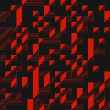 Edward Zajecs 2. Cubo 'nun 1971' deki uygulaması. Esasen 8 taştan oluşan bir Truchet fayans seti ve yerleştirme sanatı illüstrasyonu için kurallar 