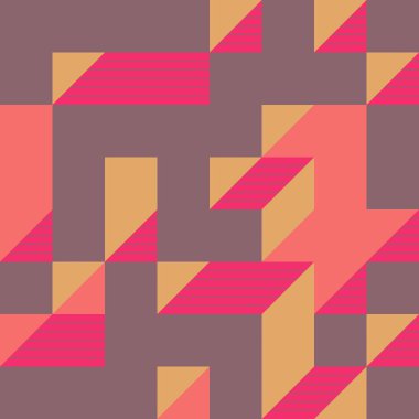 Edward Zajecs 2. Cubo 'nun 1971' deki uygulaması. Esasen 8 taştan oluşan bir Truchet fayans seti ve yerleştirme sanatı illüstrasyonu için kurallar  