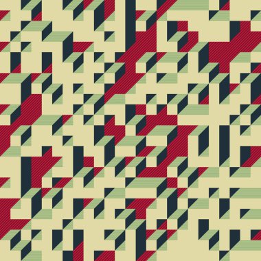 Edward Zajecs 2. Cubo 'nun 1971' deki uygulaması. Esasen 8 taştan oluşan bir Truchet fayans seti ve yerleştirme sanatı illüstrasyonu için kurallar  