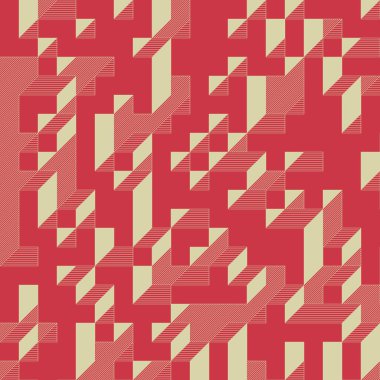 Edward Zajecs 2. Cubo 'nun 1971' deki uygulaması. Esasen 8 taştan oluşan bir Truchet fayans seti ve yerleştirme sanatı illüstrasyonu için kurallar 