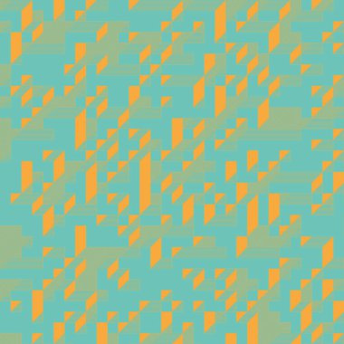 Edward Zajecs 2. Cubo 'nun 1971' deki uygulaması. Esasen 8 taştan oluşan bir Truchet fayans seti ve yerleştirme sanatı illüstrasyonu için kurallar  