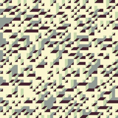 Edward Zajecs 2. Cubo 'nun 1971' deki uygulaması. Esasen 8 taştan oluşan bir Truchet fayans seti ve yerleştirme sanatı illüstrasyonu için kurallar  