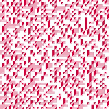 Edward Zajecs 2. Cubo 'nun 1971' deki uygulaması. Esasen 8 taştan oluşan bir Truchet fayans seti ve yerleştirme sanatı illüstrasyonu için kurallar 