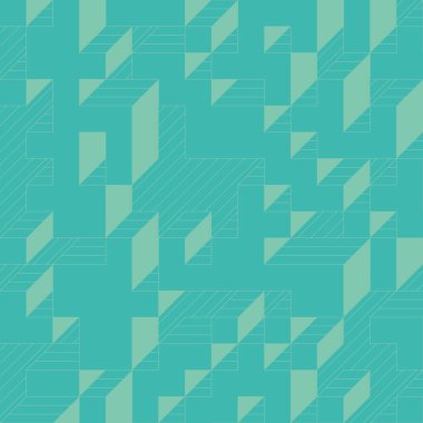 Edward Zajecs 2. Cubo 'nun 1971' deki uygulaması. Esasen 8 taştan oluşan bir Truchet fayans seti ve yerleştirme sanatı illüstrasyonu için kurallar 