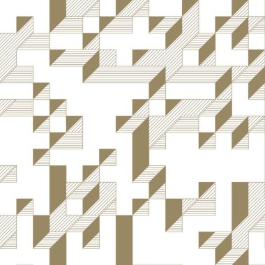 Edward Zajecs 2. Cubo 'nun 1971' deki uygulaması. Esasen 8 taştan oluşan bir Truchet fayans seti ve yerleştirme sanatı illüstrasyonu için kurallar  