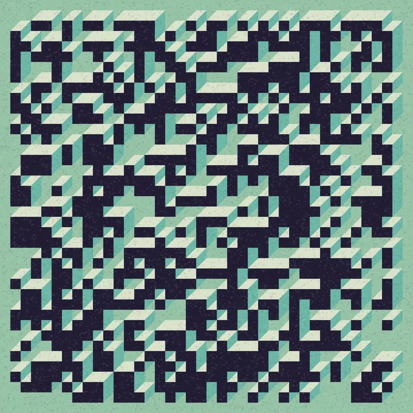 Edward Zajecs 2. Cubo 'nun 1971' deki uygulaması. Esasen 8 taştan oluşan bir Truchet fayans seti ve yerleştirme sanatı illüstrasyonu için kurallar 