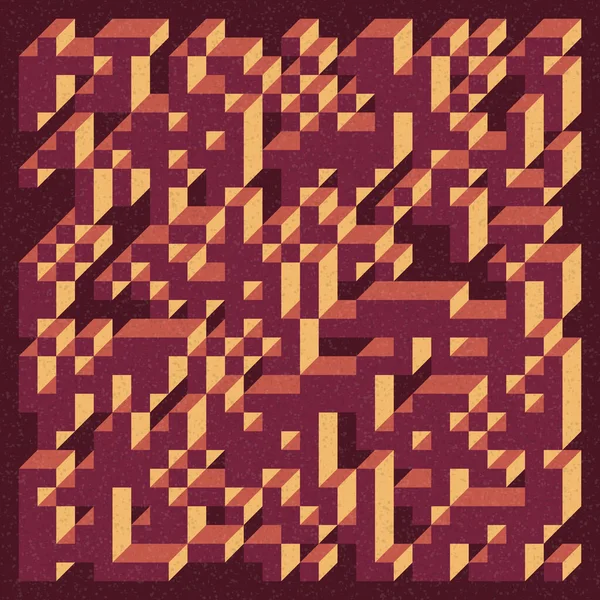 Edward Zajecs 2. Cubo 'nun 1971' deki uygulaması. Esasen 8 taştan oluşan bir Truchet fayans seti ve yerleştirme sanatı illüstrasyonu için kurallar 