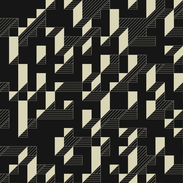 Edward Zajecs 2. Cubo 'nun 1971' deki uygulaması. Esasen 8 taştan oluşan bir Truchet fayans seti ve yerleştirme sanatı illüstrasyonu için kurallar  