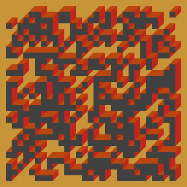 Edward Zajecs 2. Cubo 'nun 1971' deki uygulaması. Esasen 8 taştan oluşan bir Truchet fayans seti ve yerleştirme sanatı illüstrasyonu için kurallar 