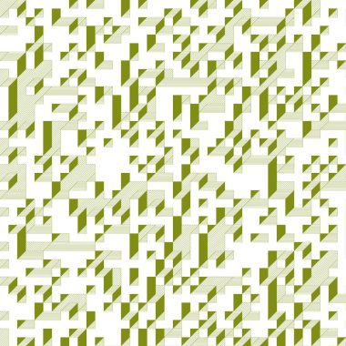 Edward Zajecs 2. Cubo 'nun 1971' deki uygulaması. Esasen 8 taştan oluşan bir Truchet fayans seti ve yerleştirme sanatı illüstrasyonu için kurallar 