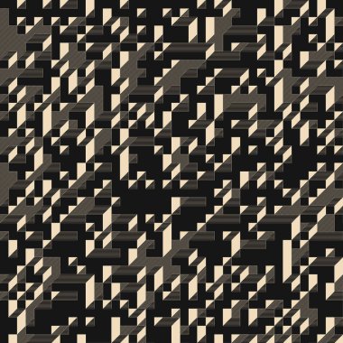 Edward Zajecs 2. Cubo 'nun 1971' deki uygulaması. Esasen 8 taştan oluşan bir Truchet fayans seti ve yerleştirme sanatı illüstrasyonu için kurallar 