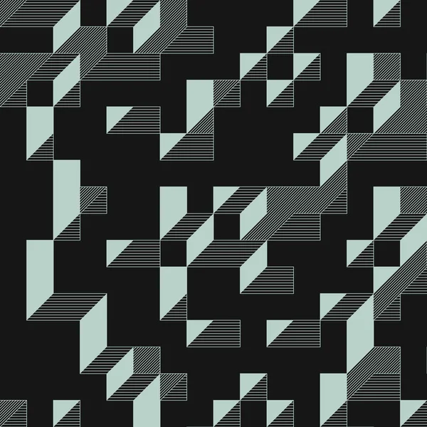 Edward Zajecs 2. Cubo 'nun 1971' deki uygulaması. Esasen 8 taştan oluşan bir Truchet fayans seti ve yerleştirme sanatı illüstrasyonu için kurallar 