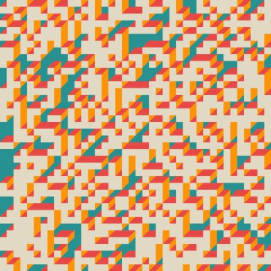 Edward Zajecs 2. Cubo 'nun 1971' deki uygulaması. Esasen 8 taştan oluşan bir Truchet fayans seti ve yerleştirme sanatı illüstrasyonu için kurallar  