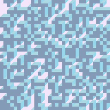 Edward Zajecs 2. Cubo 'nun 1971' deki uygulaması. Esasen 8 taştan oluşan bir Truchet fayans seti ve yerleştirme sanatı illüstrasyonu için kurallar 