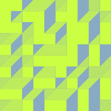 Edward Zajecs 2. Cubo 'nun 1971' deki uygulaması. Esasen 8 taştan oluşan bir Truchet fayans seti ve yerleştirme sanatı illüstrasyonu için kurallar 