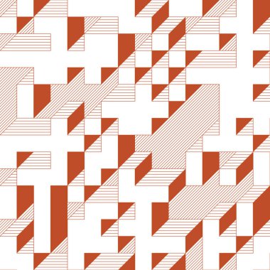 Edward Zajecs 2. Cubo 'nun 1971' deki uygulaması. Esasen 8 taştan oluşan bir Truchet fayans seti ve yerleştirme sanatı illüstrasyonu için kurallar 