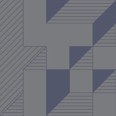 Edward Zajecs 2. Cubo 'nun 1971' deki uygulaması. Esasen 8 taştan oluşan bir Truchet fayans seti ve yerleştirme sanatı illüstrasyonu için kurallar 