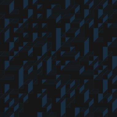 Edward Zajecs 2. Cubo 'nun 1971' deki uygulaması. Esasen 8 taştan oluşan bir Truchet fayans seti ve yerleştirme sanatı illüstrasyonu için kurallar 