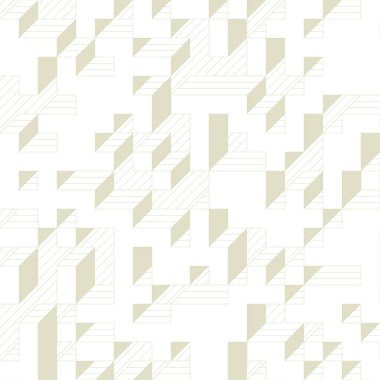 Edward Zajecs 2. Cubo 'nun 1971' deki uygulaması. Esasen 8 taştan oluşan bir Truchet fayans seti ve yerleştirme sanatı illüstrasyonu için kurallar 