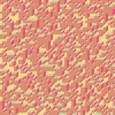 Edward Zajecs 2. Cubo 'nun 1971' deki uygulaması. Esasen 8 taştan oluşan bir Truchet fayans seti ve yerleştirme sanatı illüstrasyonu için kurallar 