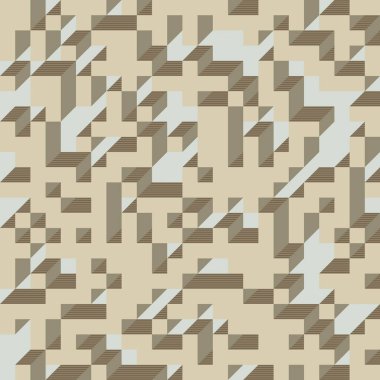 Edward Zajecs 2. Cubo 'nun 1971' deki uygulaması. Esasen 8 taştan oluşan bir Truchet fayans seti ve yerleştirme sanatı illüstrasyonu için kurallar 