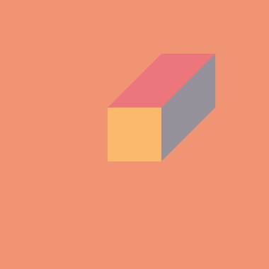 Edward Zajecs 2. Cubo 'nun 1971' deki uygulaması. Esasen 8 taştan oluşan bir Truchet fayans seti ve yerleştirme sanatı illüstrasyonu için kurallar 