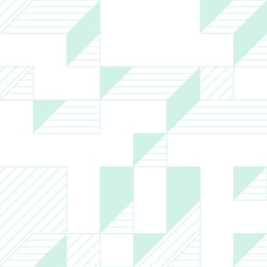 Edward Zajecs 2. Cubo 'nun 1971' deki uygulaması. Esasen 8 taştan oluşan bir Truchet fayans seti ve yerleştirme sanatı illüstrasyonu için kurallar 