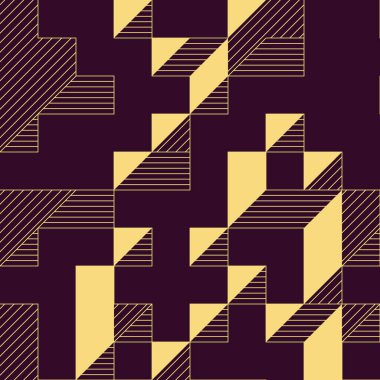 Edward Zajecs 2. Cubo 'nun 1971' deki uygulaması. Esasen 8 taştan oluşan bir Truchet fayans seti ve yerleştirme sanatı illüstrasyonu için kurallar 