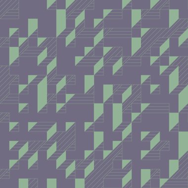 Edward Zajecs 2. Cubo 'nun 1971' deki uygulaması. Esasen 8 taştan oluşan bir Truchet fayans seti ve yerleştirme sanatı illüstrasyonu için kurallar 