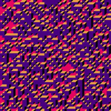 Edward Zajecs 2. Cubo 'nun 1971' deki uygulaması. Esasen 8 taştan oluşan bir Truchet fayans seti ve yerleştirme sanatı illüstrasyonu için kurallar 