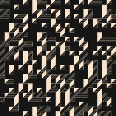 Edward Zajecs 2. Cubo 'nun 1971' deki uygulaması. Esasen 8 taştan oluşan bir Truchet fayans seti ve yerleştirme sanatı illüstrasyonu için kurallar 