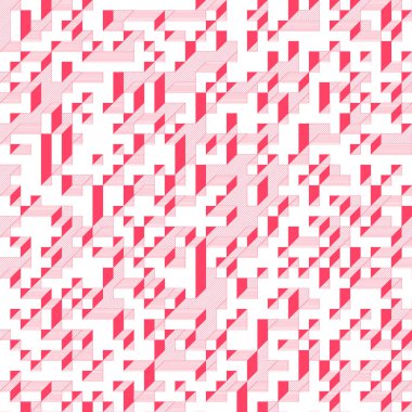 Edward Zajecs 2. Cubo 'nun 1971' deki uygulaması. Esasen 8 taştan oluşan bir Truchet fayans seti ve yerleştirme sanatı illüstrasyonu için kurallar 