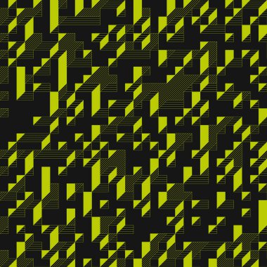 Edward Zajecs 2. Cubo 'nun 1971' deki uygulaması. Esasen 8 taştan oluşan bir Truchet fayans seti ve yerleştirme sanatı illüstrasyonu için kurallar 