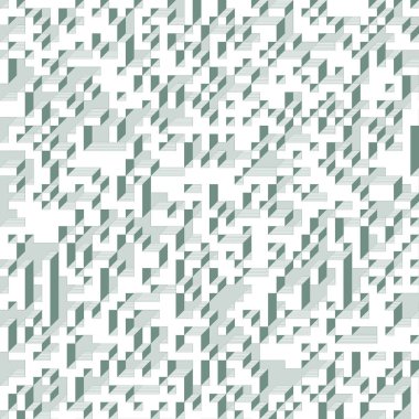 Edward Zajecs 2. Cubo 'nun 1971' deki uygulaması. Esasen 8 taştan oluşan bir Truchet fayans seti ve yerleştirme sanatı illüstrasyonu için kurallar 