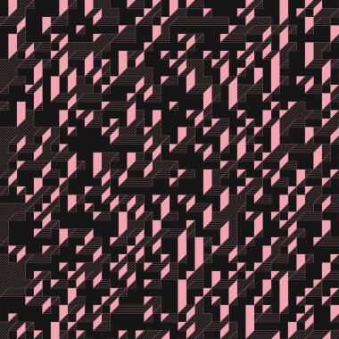 Edward Zajecs 2. Cubo 'nun 1971' deki uygulaması. Esasen 8 taştan oluşan bir Truchet fayans seti ve yerleştirme sanatı illüstrasyonu için kurallar 