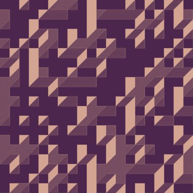 Edward Zajecs 2. Cubo 'nun 1971' deki uygulaması. Esasen 8 taştan oluşan bir Truchet fayans seti ve yerleştirme sanatı illüstrasyonu için kurallar 