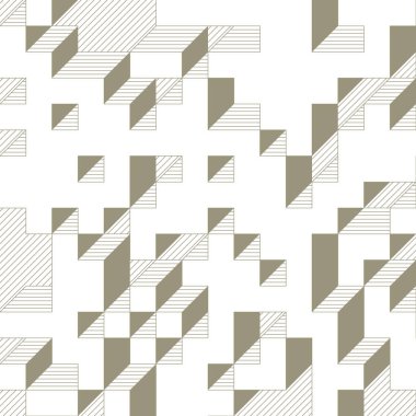 Edward Zajecs 2. Cubo 'nun 1971' deki uygulaması. Esasen 8 taştan oluşan bir Truchet fayans seti ve yerleştirme sanatı illüstrasyonu için kurallar 