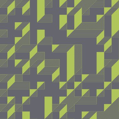 Edward Zajecs 2. Cubo 'nun 1971' deki uygulaması. Esasen 8 taştan oluşan bir Truchet fayans seti ve yerleştirme sanatı illüstrasyonu için kurallar 