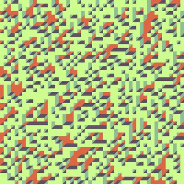 Edward Zajecs 2. Cubo 'nun 1971' deki uygulaması. Esasen 8 taştan oluşan bir Truchet fayans seti ve yerleştirme sanatı illüstrasyonu için kurallar 