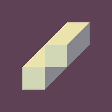 Edward Zajecs 2. Cubo 'nun 1971' deki uygulaması. Esasen 8 taştan oluşan bir Truchet fayans seti ve yerleştirme sanatı illüstrasyonu için kurallar 