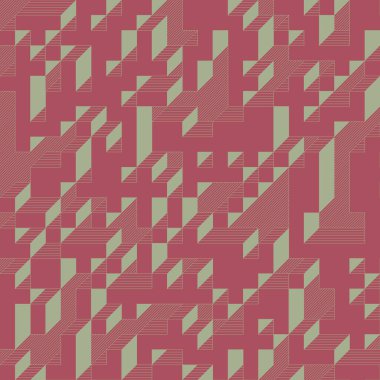 Edward Zajecs 2. Cubo 'nun 1971' deki uygulaması. Esasen 8 taştan oluşan bir Truchet fayans seti ve yerleştirme sanatı illüstrasyonu için kurallar 