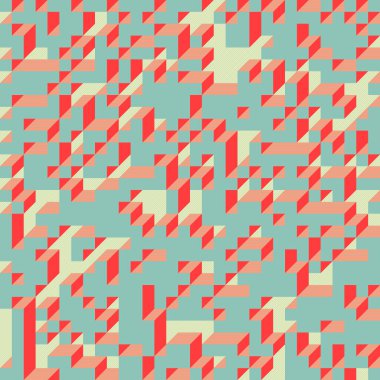 Edward Zajecs 2. Cubo 'nun 1971' deki uygulaması. Esasen 8 taştan oluşan bir Truchet fayans seti ve yerleştirme sanatı illüstrasyonu için kurallar 