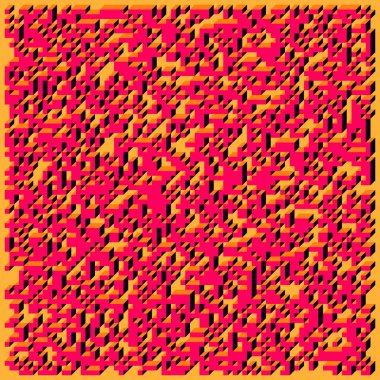 Edward Zajecs 2. Cubo 'nun 1971' deki uygulaması. Esasen 8 taştan oluşan bir Truchet fayans seti ve yerleştirme sanatı illüstrasyonu için kurallar 