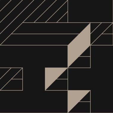 Edward Zajecs 2. Cubo 'nun 1971' deki uygulaması. Esasen 8 taştan oluşan bir Truchet fayans seti ve yerleştirme sanatı illüstrasyonu için kurallar 